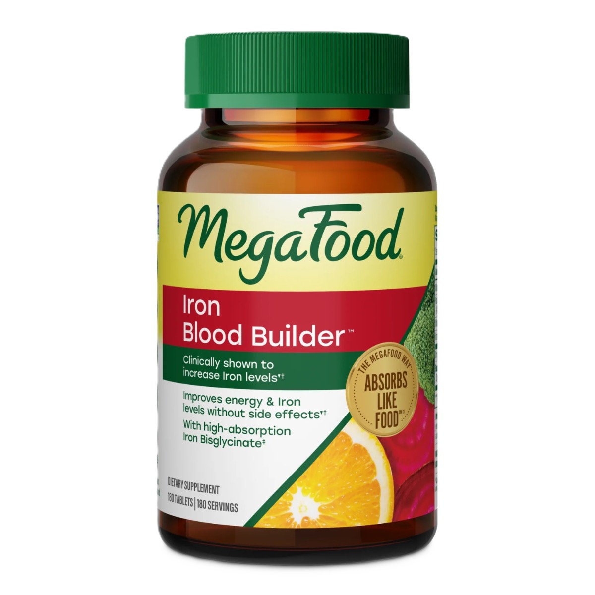 MegaFood Blood Builder – Supplément de fer 180 comprimés