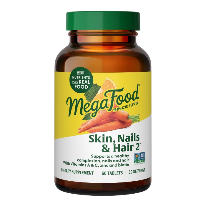 MegaFood Skin, Nails, & Hair 2, 60 comprimés