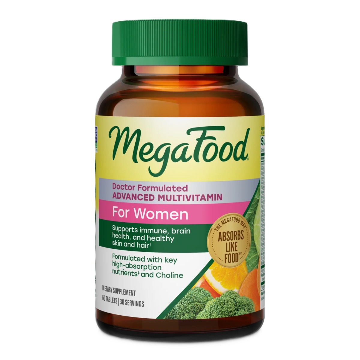 MegaFood Multivitamine Avancée pour Femmes 60 comprimés