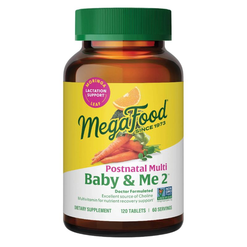 MegaFood Baby & Me 2 Postnatal Multi 120 comprimés
