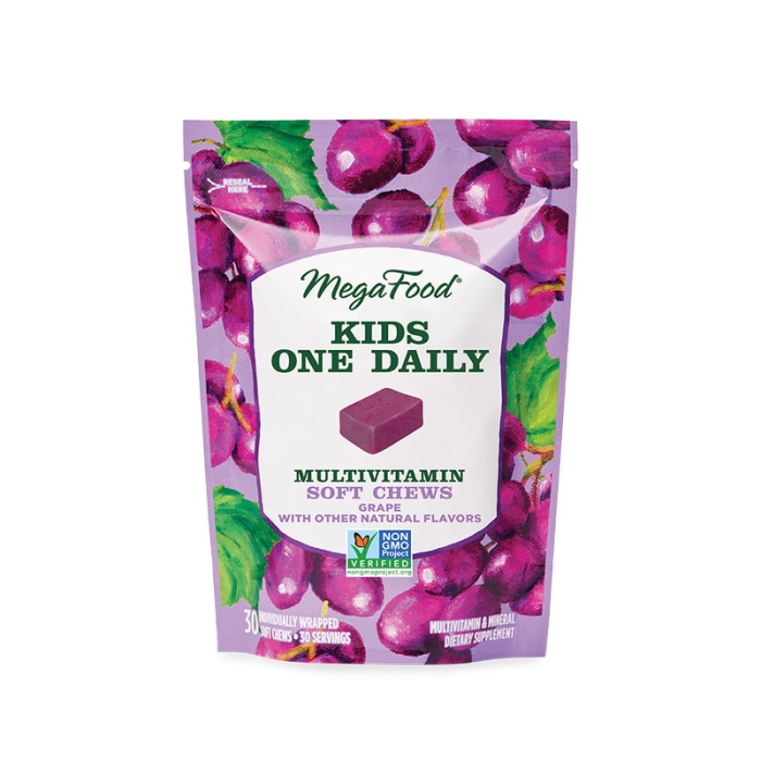 Kids One Daily Multivitamin Soft Chews - Saveur raisin