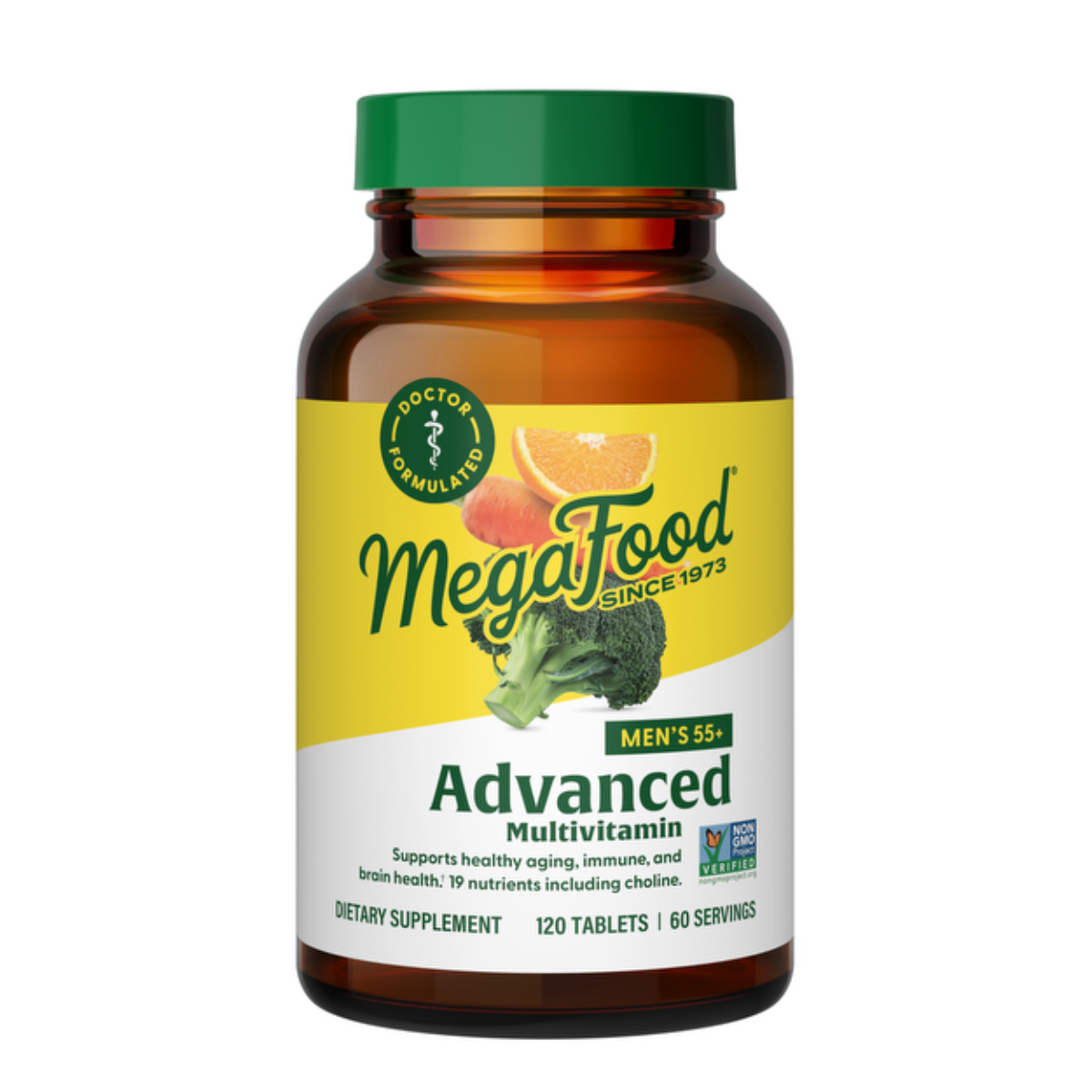 MegaFood Multivitamine Avancée pour Hommes 55+ 120 comprimés
