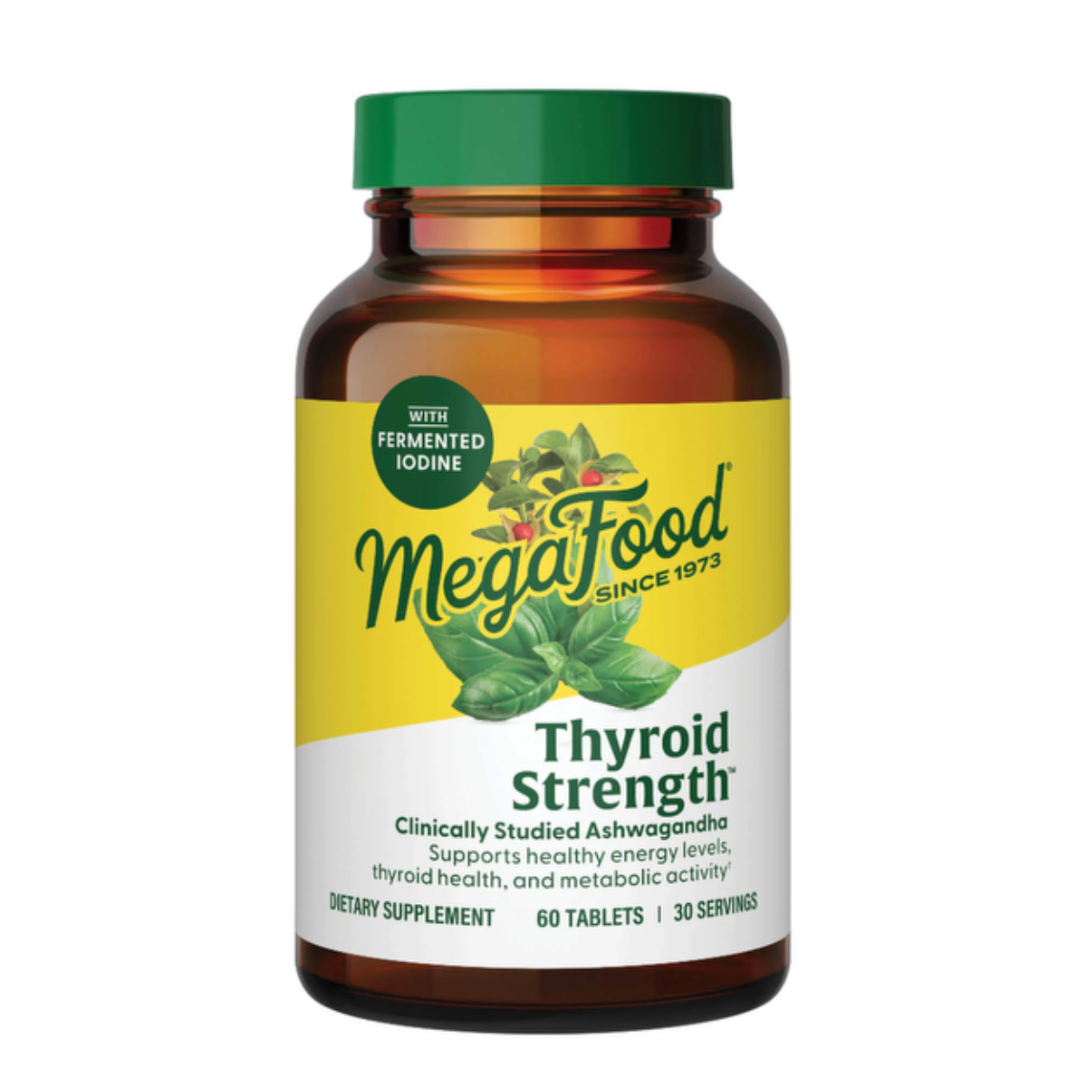 MegaFood Thyroid Strength – Supplément thyroïdien 60 comprimés