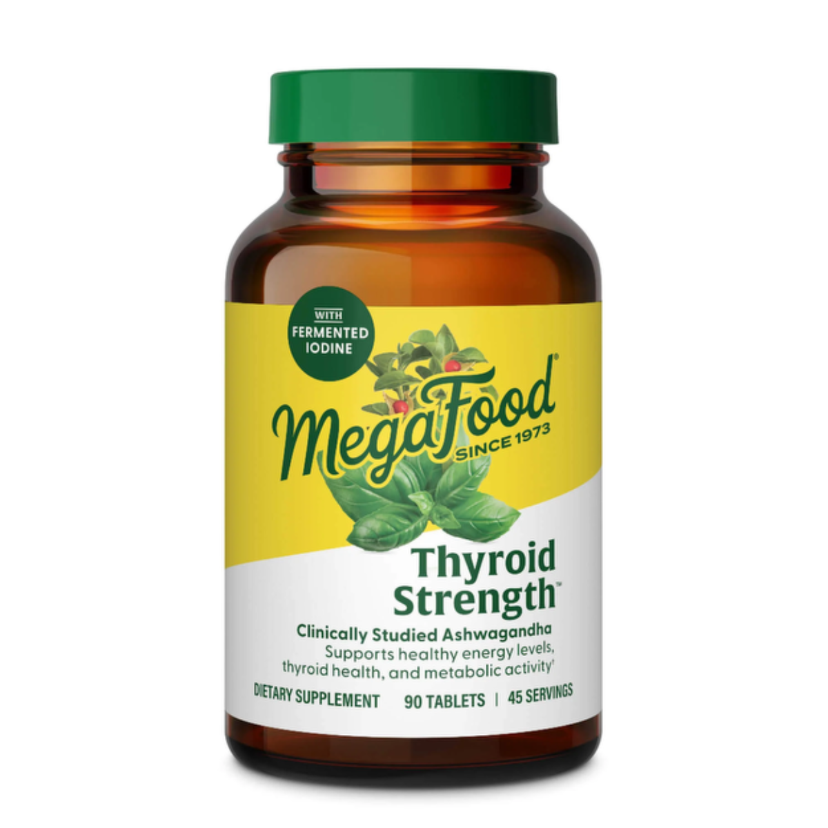MegaFood Thyroid Strength – Supplément thyroïdien 90 comprimés