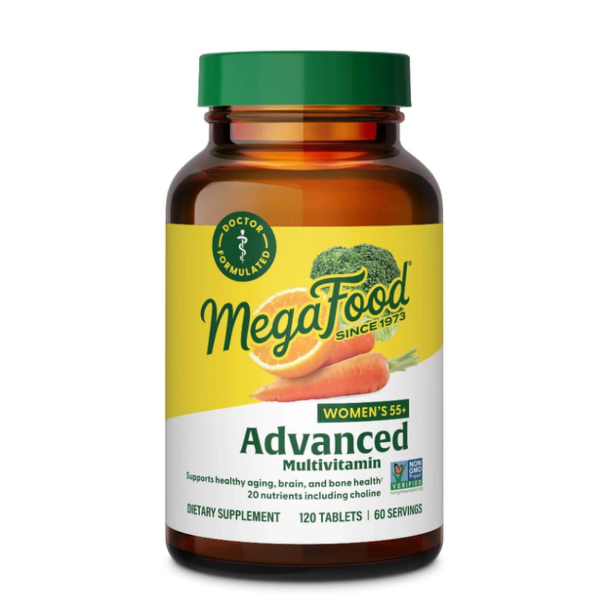MegaFood Multivitamine Avancée pour Femmes 55+ 120 comprimés