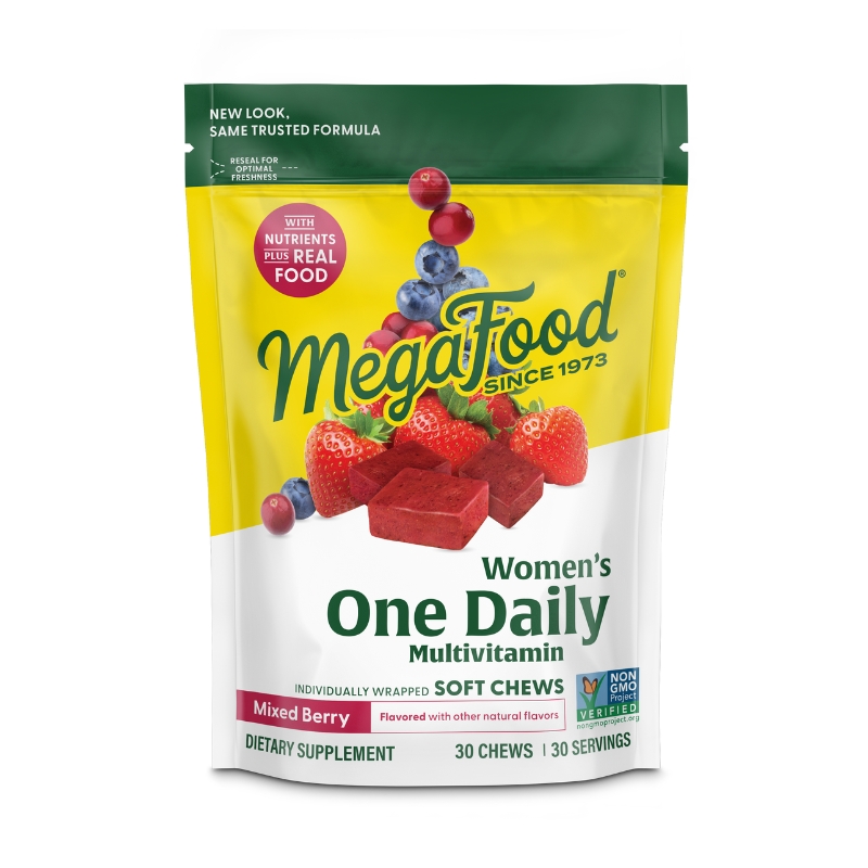 MegaFood Women's One Daily Multivitamin Soft Chews - Saveur baies mélangées 30 chews