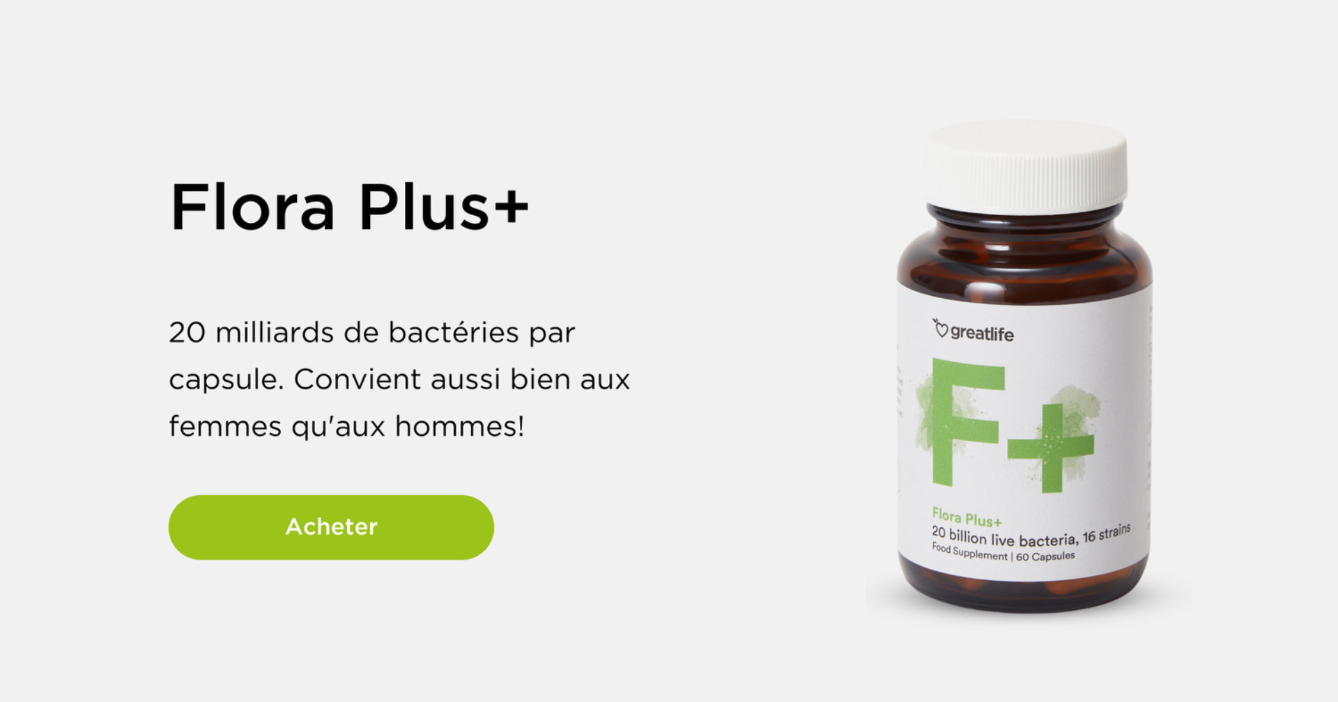Flora Plus+ Probiotique
